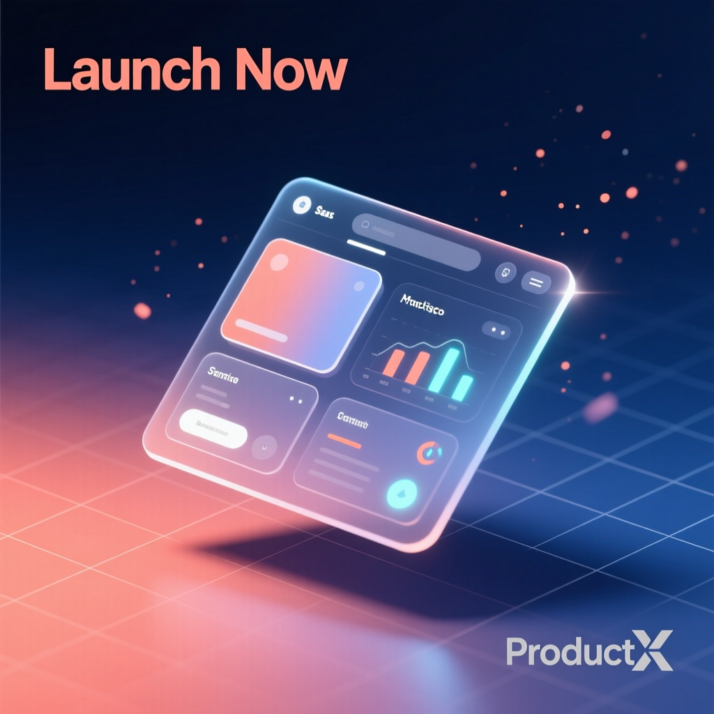 Minimal SaaS launch banner